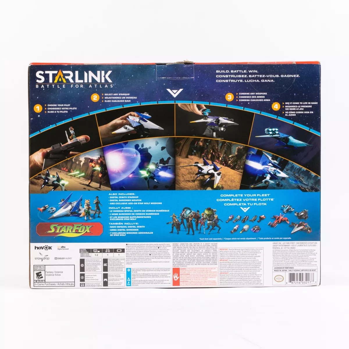 Starlink: Battle for Atlas Digital Star Fox Team Pilot Pack