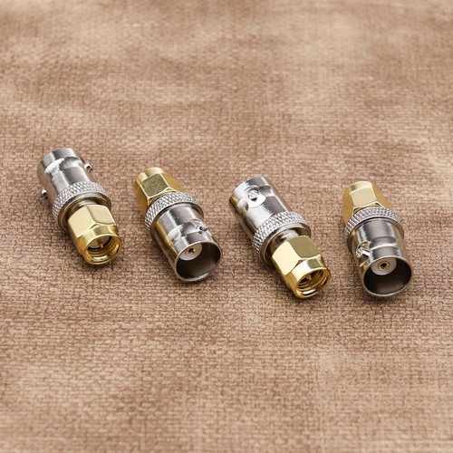 4pcs BNC Female Jack to SMA Male Plug Adapters RF Coaxial Connectors Gold-plated - Picture 9 of 9