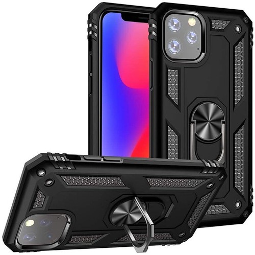 For Apple iPhone 16 (6.1") Shockproof Armor Hybrid with Ring Stand Case Cover - Picture 8 of 54