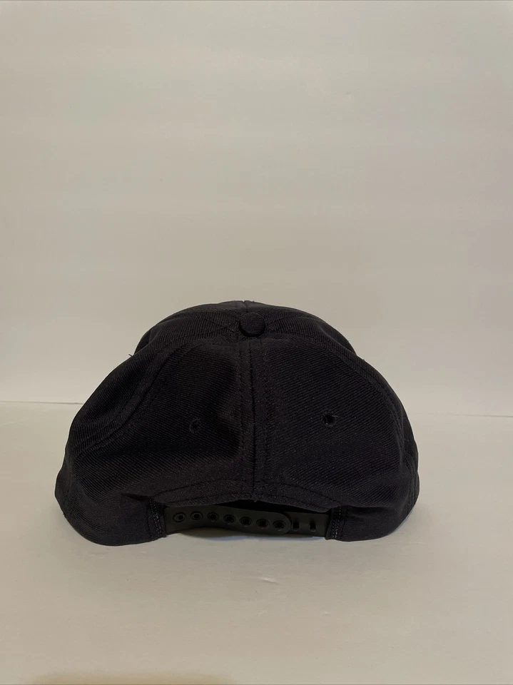 Vintage USS YORKTOWN CV-10 Patch Navy Blue Snapback Hat - Image 4 of 4