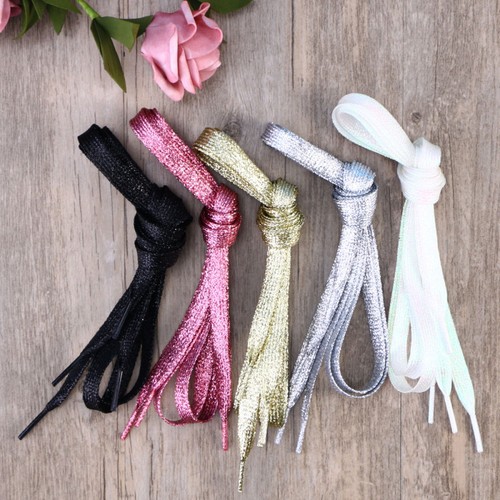 Kids Shoelac Elastic Shoe Lace Cotton Shoelaces Sneaker Shoe Strings - Picture 3 of 12