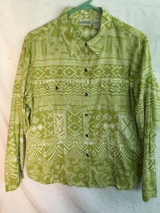 Chico-039-s-Tribal-Designs-Button-Front-Long-Sleeve-Shirt-2-M