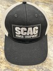 Scag Summer Hat Black & White Cap With Patch