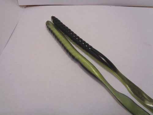 Gusanos de cola rizada a granel de 7 1/2", negros/oliva, 20 unidades (otros nuevos) - Imagen 3 de 8