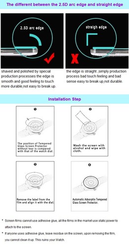 Anti-Strike Screen Protector + Case Cover for Samsung Galaxy Watch 46mm SM-R800N - Picture 3 of 4
