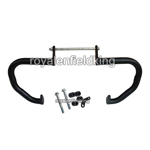 Fit For Royal Enfield SUPER METEOR 650 "Compact Engine Guard, Black" - Picture 3 of 11