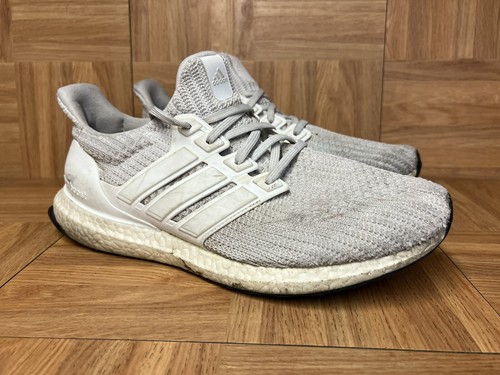 RARE🔥 adidas Ultra Boost 4.0 White Running Shoes Sneakers Size 10.5 Worn Shape - Picture 1 of 12