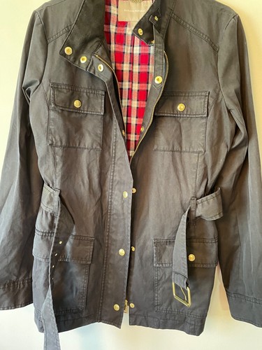 Banana Republic Jacket Women’s Full Zip Cargo Pockets Field Windbreaker Large - Picture 10 of 23