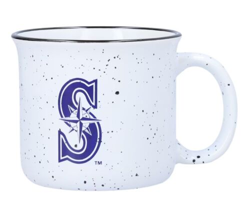 Logo Brands MLB Campfire Style Large 15oz Coffee Mug (Seattle Mariners)