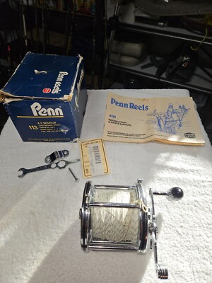 PENN Special Senator 4/0 113 Trolling Reel, Box, Owners