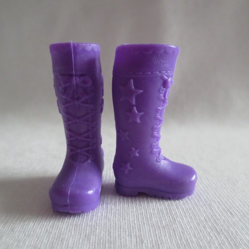 ¡NUEVO! Barbie Chelsea 2022 I Can Be Rockstar muñeca púrpura estrella botas ~ zapatos - Imagen 2 de 5