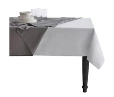 Simply Essential 52-Inch Round Vinyl Table Pad in White Felt Backing Protects