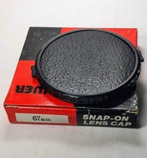67mm Snap-on Front Lens Cap Protection Cover 67mm Bower Glass Safety Lid Japan