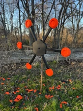 Clay Pigeon Spinning Shooting Target - Texas Star Style, Portable, Easy Setup