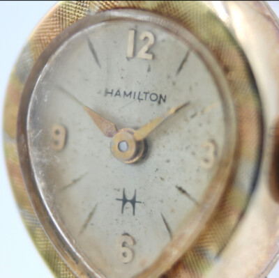 Vintage 15mm Hamilton Tri Colored Ladies Mechanical Wristwatch 761 10k GF Vintage 15mm Hamilton Tri Colored Ladies Mechanical  main image 2