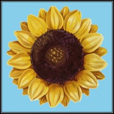 30 Custom Exotic Sunflower Art Personalized Address Labels