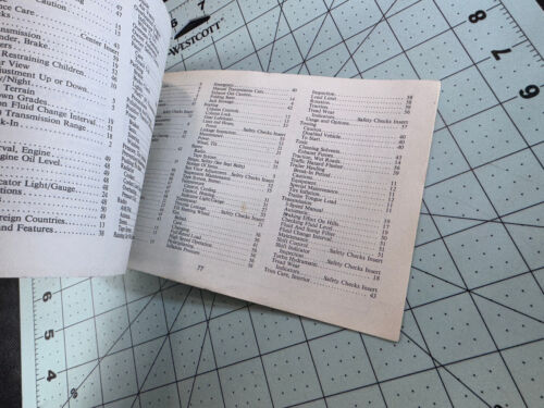 1972 Chevrolet Monte Carlo Owners Operators Manual Original - Picture 2 of 9
