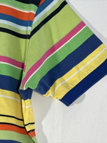 Polo Ralph Lauren Vintage Manga Corta Para Hombre XL Multicolor Rayas - Imagen 6 de 11