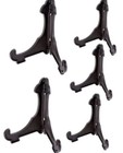 6 Pack Plate Stands Quality Plastic Plate Black Small Large 2 Sizes NEW UK STOCK