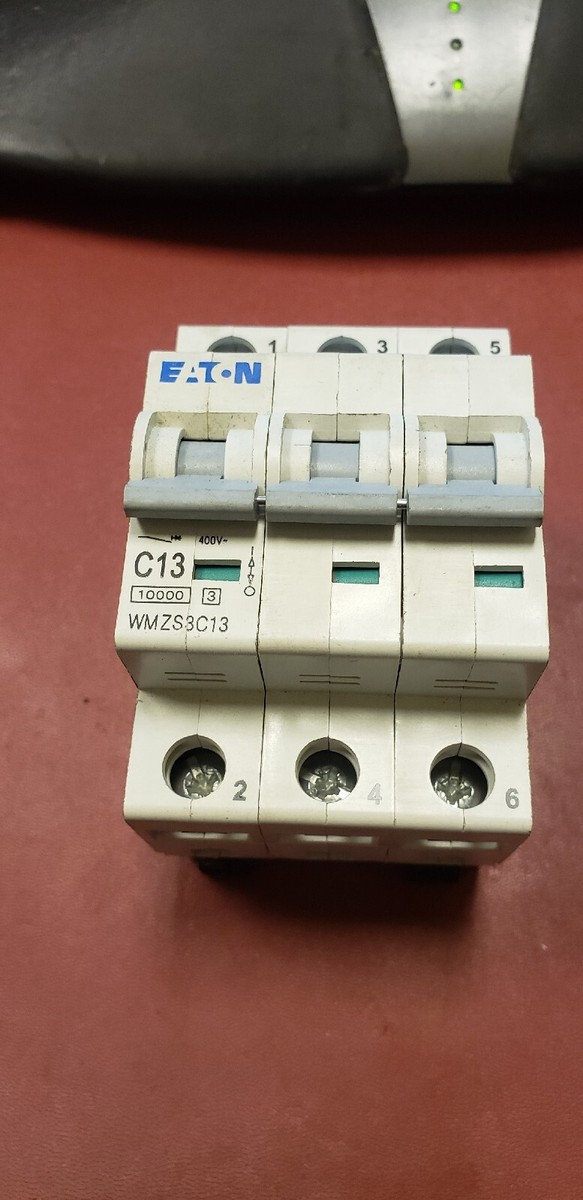 OEM Eaton WMZS-3C15 FAZ-C13/3 -NA Circuit Breaker 3 Pole C 13A ( B1-5A) OEM Eaton WMZS-3C15 FAZ-C13/3 -NA Circuit Breaker 3 Pole C 13A ( B1-5A)