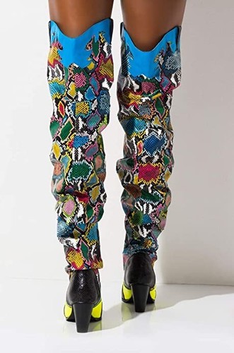 Damen Cowboy OTK Western Stiefel mit klobigen Blockabsatz Cape Robbin Hilda - Bild 6 von 15