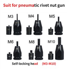 M3/4/5/6/8/10 Air Rivets Nut Self-lock Head Rivet Nut Pneumatic Gun Pull Setter 