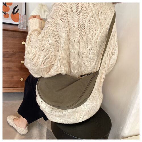 Borsa a tracolla donna mezzaluna tracolla borsa a tracolla borsa casual gnocchi regalo - Foto 26 di 32