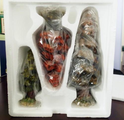 Dept 56 Lot of 4 Autumn Tree's Bare Branch & BOX AUTUMN TREES SET of 3 SEE PIX - Picture 3 of 7