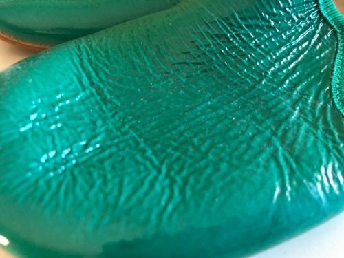 NEW *Pepe* patent Green smoking loafers Italian unisex shoes Girls Boys 1 EU 32 - Picture 2 of 5