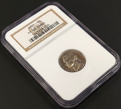1951 Proof Jefferson Nickel certified PF 66 Cameo by NGC! sku 8006 - Picture 2 of 4