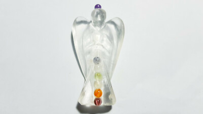 7 Chakra Bergkristall Engel ca. 5cm angel 