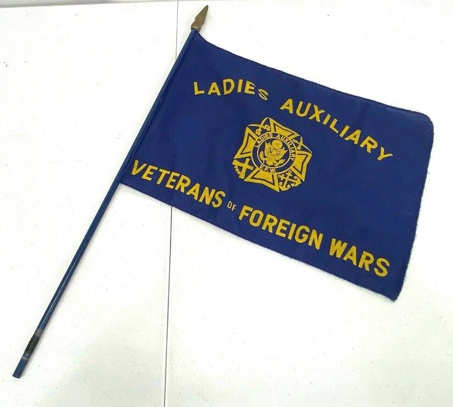 Vintage Veterans Of Foreign Wars Ladies Auxiliary Flag eBay