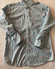 Vineyard Vines Boys Size X-Large Whale Shirt Blue Green Plaid Long Slv Button-Up