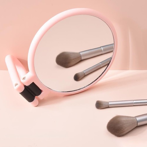 Desktop Vanity Mirror Makeup Adjustable Double Side For Small Standing - Picture 2 of 18