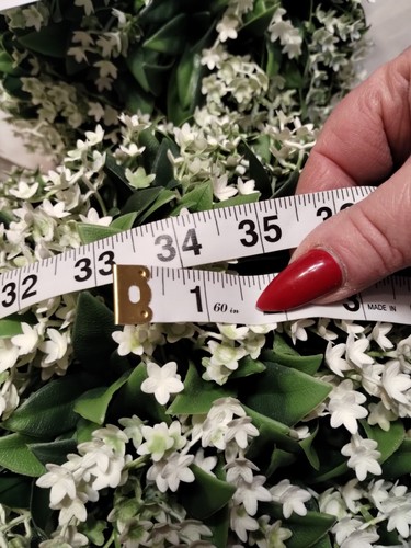 Martha Stewart TOPIARY  PLANT BALL LILAC JASMINE WHITE Summer 10" Christmas NEW - Picture 3 of 21