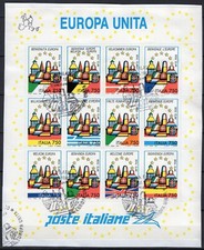 Republic - First Day Cancellation on United Europe Sheet on Fragment, 1993