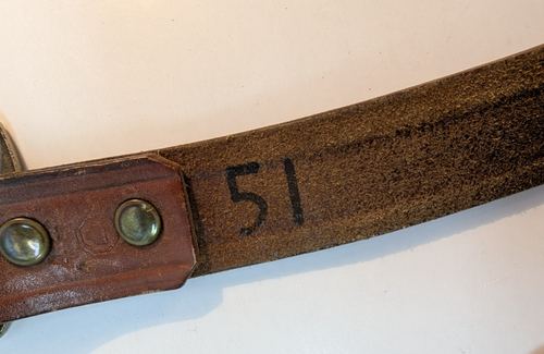 Handyman 1996 Tool Belt Top Gain SEARS Cowhide Carpenter Hammer Pouch Holder - Picture 7 of 9
