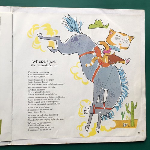 Walt Disney BURL IVES' ANIMAL FOLK Children's LP +BOOK Whale Turtle Owl Pussycat - Picture 6 of 23