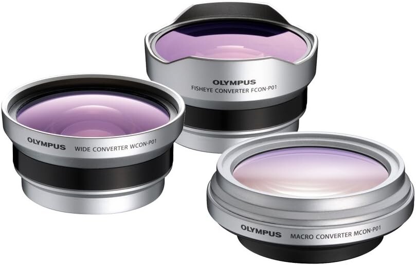 OLYMPUS - yoshit ◡̈* OLYMPUS/3CON-PO1 Olympus 3CON-P01 Macro Wide Fish Eye Converter lens set of 3