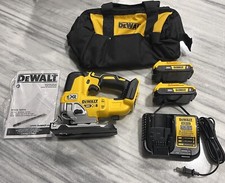 Brand New GENUINE DEWALT DCS334 20V XR Cordless Jigsaw Saw Kit (2)2.0