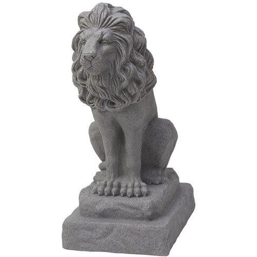 Wächter Löwe Statue Granit Garten Skulptur Outdoor Veranda Hinterhof Dekor 28 Zoll - Bild 9 von 12