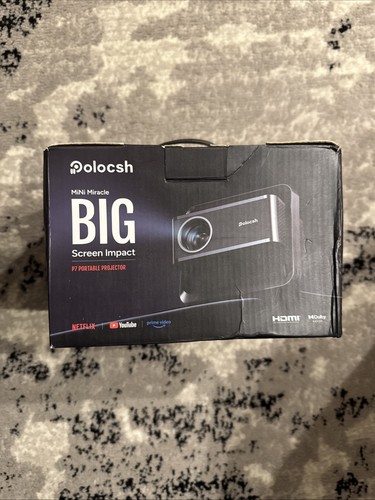 Netflix Licensed 1080P Polocsh Portable Projector with WIFI & Bluetooth P7 $149 - Picture 1 of 5