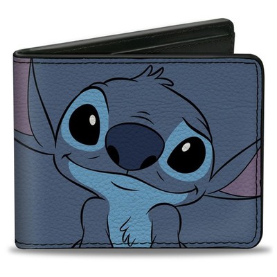 Buckle-Down Men's Bifold Wallet Lilo & Stitch, 4.0'' x 3.5'',WBF-PU-DYAXV