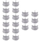  3 Pieces Cat Ear Pendant Base Jewellery Tray Jewelry Making Round Trays