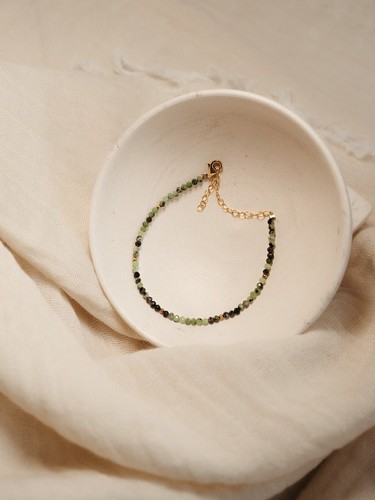 Collares gargantilla de mujer con cuentas de piedras preciosas redondas lisas de lava de perlas y roca de 18" - Imagen 6 de 14