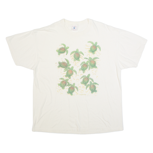 Vintage DELTA Turtles Herren T-Shirt Creme 90er XL