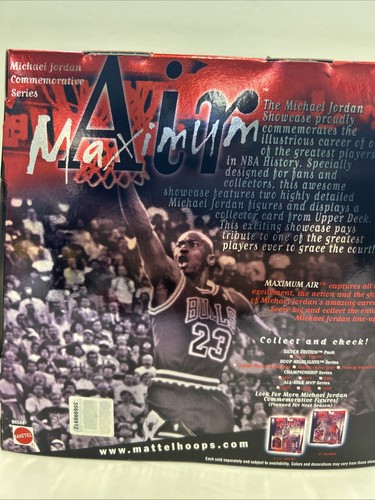 Nuova FIGURINA MATTEL MICHAEL JORDAN SHOWCASE AIR MAXIMUM 1999 DOPPIA CON CARTELLINO - Foto 9 di 12