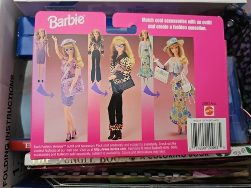 Barbie Fashion Avenue Accessories Leopard Print #20963 1998 Boots Purse Glasses - Picture 2 of 2