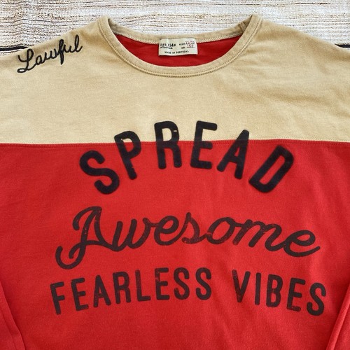 Zara Kids Tan & Red Long Sleeve Graphic T-shirt Boy's Sz 11 12 - Picture 2 of 4