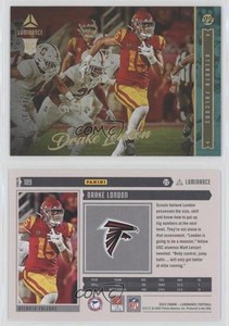 2022 Panini Luminance Rookie Teal /35 Drake London #189 Rookie RC